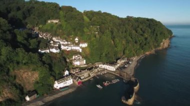 Kuzey Devon Sahili, Devon, İngiltere 'deki Clovelly balıkçı köyü