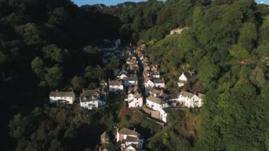 Kuzey Devon Sahili, Devon, İngiltere 'deki Clovelly balıkçı köyü