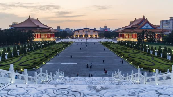 Taiwan Taipei Chiang Kai Shek Memorial National Theater National Concert — Stock Video