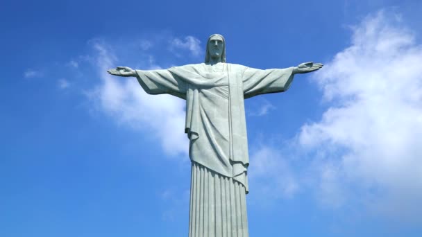 Rio Janeiro Brazilië Zuid Amerika Circa 2016 Cristo Redentor Christus — Stockvideo