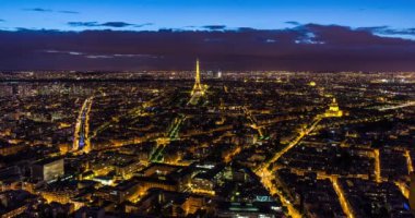 Eyfel Kulesi, çatılar üzerindeki hava manzarasının yükseltilmesi, Paris, Fransa, Avrupa - Zaman aşımı