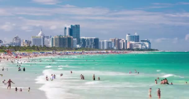 South Beach Miami Beach Gold Coast Miami Floryda Usa Która — Wideo stockowe