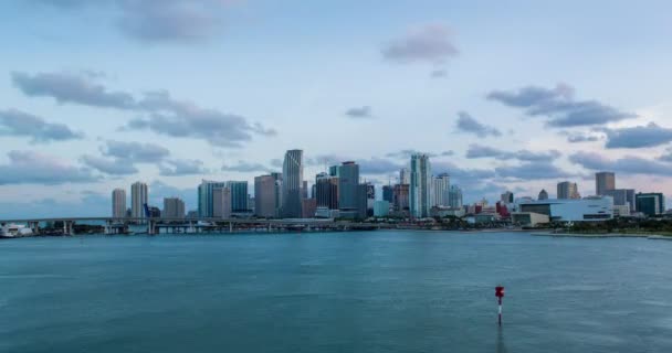 Downtown Miami Skyline Miami Florida Eua América Norte — Vídeo de Stock