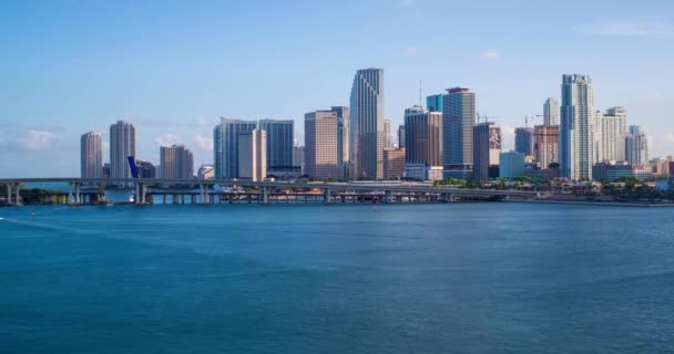 Downtown Miami Skyline Miami Floride États Unis Amérique Nord — Video