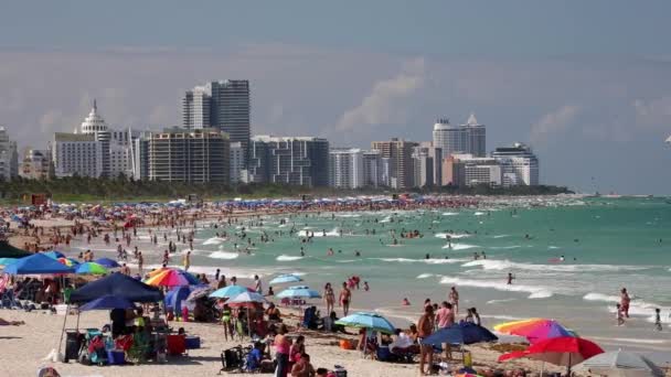 South Beach Miami Beach Gold Coast Miami Florida Abd — Stok video