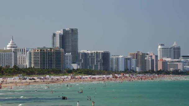 South Beach Miami Beach Gold Coast Miami Florida Usa — 图库视频影像