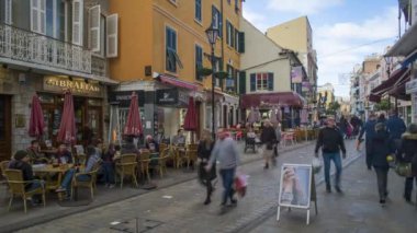 Gibraltar 'ın ana ticaret ve alışveriş bölgesi, Gibraltar, İngiltere.