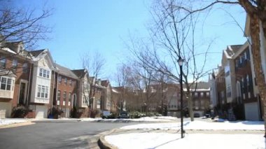 Doğal görünümü yaşam evleri ve ağaçlar, Washington, ABD