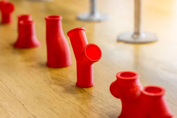 Creative Red 3D Printed Pipe