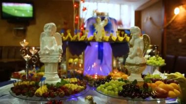 Lezzetli düğün Resepsiyon çikolata tatlı tablo kutlama salonunun