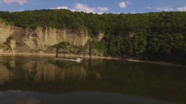 Kayak Jet 4 k hava manzara seyir, yelken, tropikal egzotik adaya seyahat