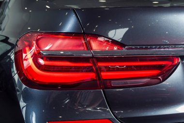 24 Nisan, 2018 - Vinnitsa, Ukrayna. BMW 750i konsept otomobil - stop lambası