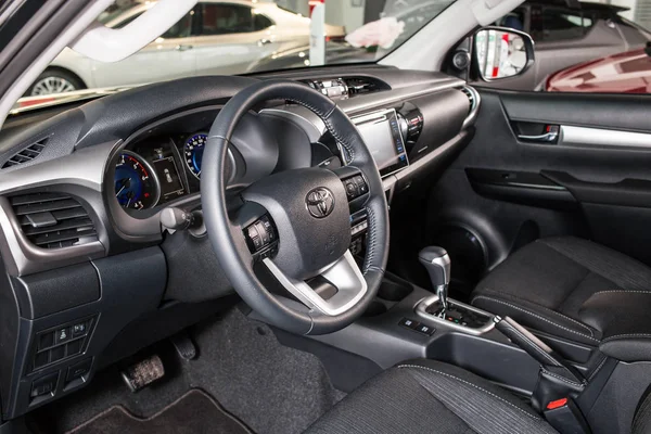 Vinnitsa Ukraine March 2018 Toyota Hilux Concept Car Interior — Stock Photo, Image