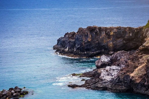 Тенеріфе Канарські Острови Іспанія Вид Мальовничому Березі Атлантичного Океану Скель — стокове фото