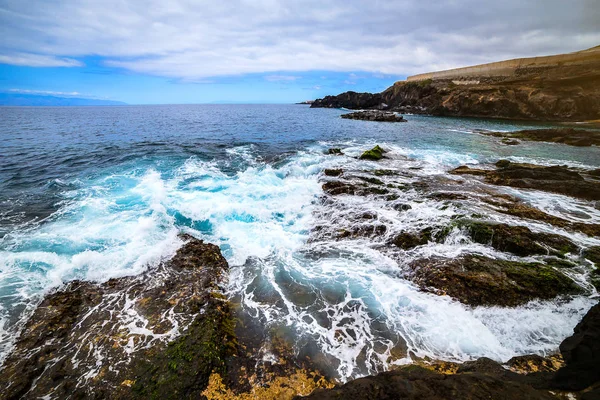 Tenerife Islas Canarias España Vista Hermosa Costa Atlántica Con Rocas — Foto de Stock