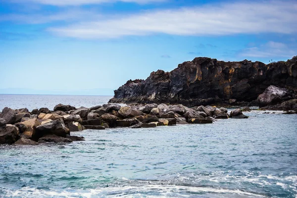 Tenerife Islas Canarias España Vista Hermosa Costa Atlántica Con Rocas — Foto de Stock