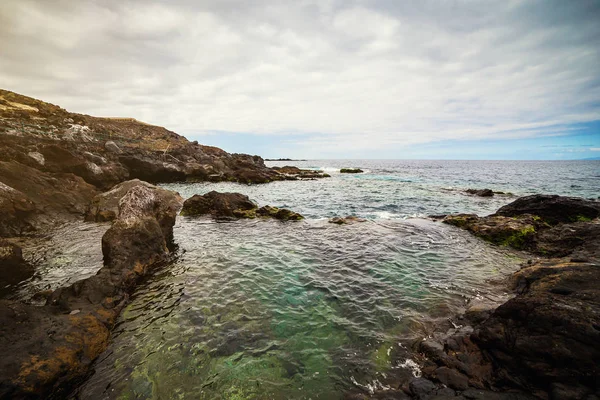 Tenerife Islas Canarias España Vista Hermosa Costa Atlántica Con Rocas — Foto de Stock