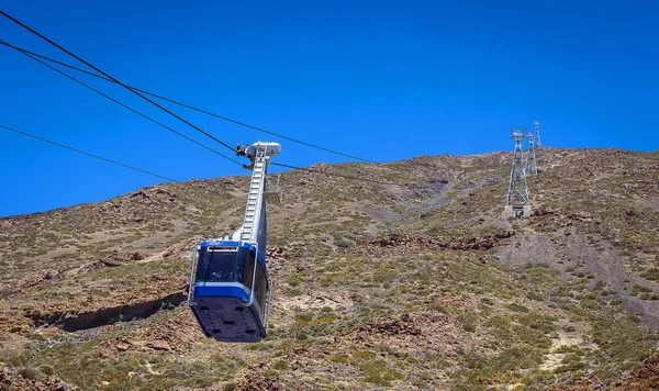 Cableway Funicular Parque Nacional Vulcão Teide Tenerife Ilha Canária Espanha — Fotografia de Stock