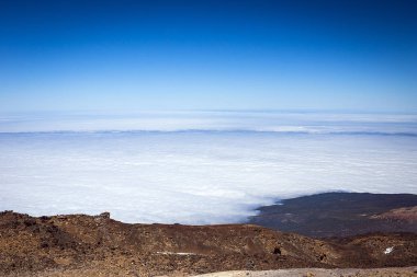 Güzel manzara Teide Milli Parkı, Tenerife, Kanarya Adası, İspanya