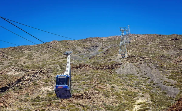 Května 2018 Tenerife Datlovník Španělsko Lanovka Lanová Národním Parku Vulkán — Stock fotografie