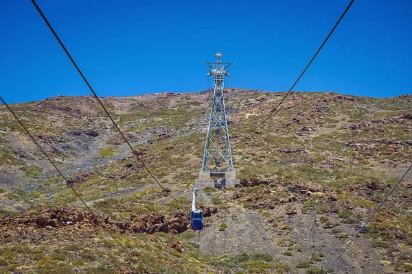 Tenerife Ilha Canária Espanha Cableway Funicular Parque Nacional Vulcão Teide — Fotografia de Stock