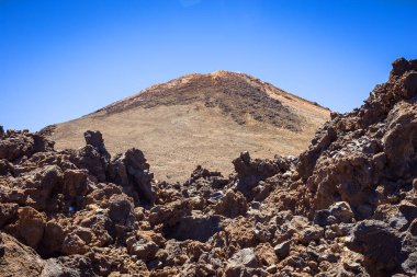 Güzel manzara Teide Milli Parkı, Tenerife, Kanarya Adası, İspanya