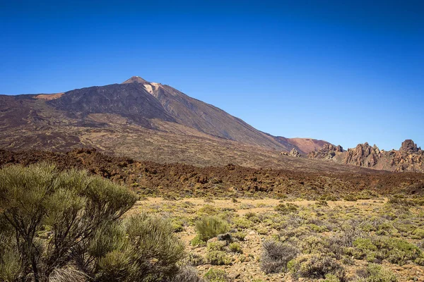 Gyönyörű Táj Teide Nemzeti Park Tenerife Kanári Szigetek Spanyolország — Stock Fotó