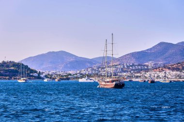 Deniz yat, Türkiye, Bodrum güzel koyda. Ege'nin