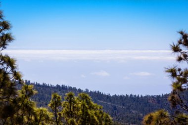 Güzel manzara Teide Milli Parkı, Tenerife, Kanarya Adası, İspanya