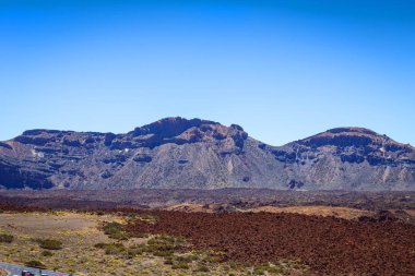 Güzel manzara Teide Milli Parkı, Tenerife, Kanarya Adası, İspanya