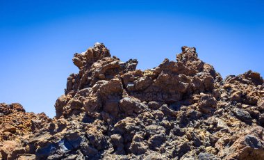 Güzel manzara Teide Milli Parkı, Tenerife, Kanarya Adası, İspanya