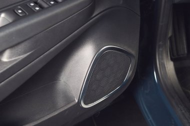 Vinnitsa, Ukrayna-Nisan 02, 2019. Renault Captur-showroom yeni model araba sunumu-iç içinde