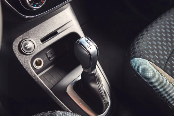 Vinnitsa, Ukraine - April 02, 2019. Renault Captur - new model car presentation in showroom - interior inside — Stock Photo, Image