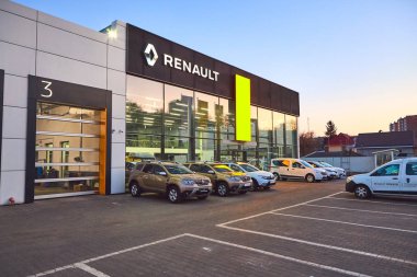 02 Nisan 2019 - Vinnitsa, Ukrayna. Renault Showroom  