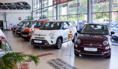 07 Ağustos 2017 - Vinnitsa, Ukrayna. Fiat Showroom
