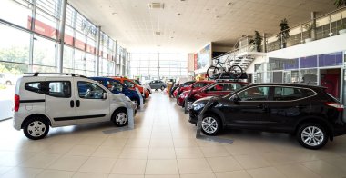 07 Ağustos 2017 - Vinnitsa, Ukrayna. Fiat Showroom