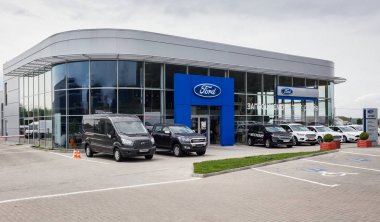 07 Ağustos 2017 - Vinnitsa, Ukrayna. Ford Showroom
