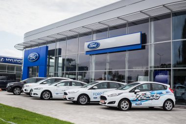 07 Ağustos 2017 - Vinnitsa, Ukrayna. Ford Showroom