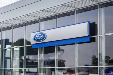 07 Ağustos 2017 - Vinnitsa, Ukrayna. Ford Showroom