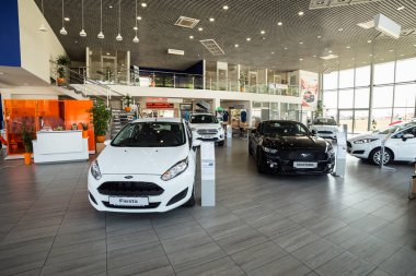 07 Ağustos 2017 - Vinnitsa, Ukrayna. Ford Showroom