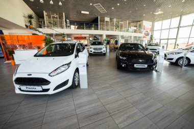 07 Ağustos 2017 - Vinnitsa, Ukrayna. Ford Showroom