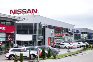 07 Ağustos 2017 - Vinnitsa, Ukrayna. Nissan Showroom