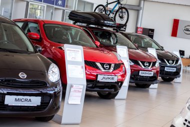 07 Ağustos 2017 - Vinnitsa, Ukrayna. Nissan Showroom