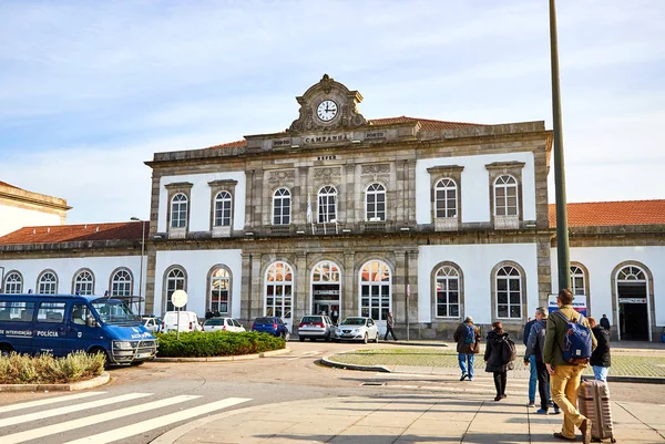 Oporto, Portugal, 11 de diciembre de 2018: La estación de tren de Campanha abrió sus puertas en 1877 — Foto de Stock