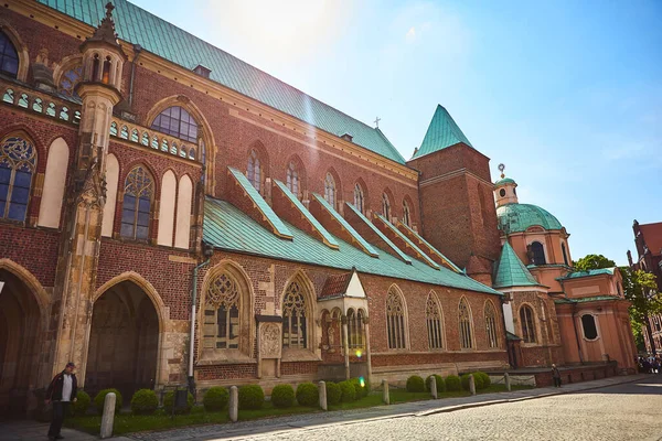 Wroclaw Pologne Mai 2019 Cathédrale Saint Jean Baptiste Sur Île — Photo