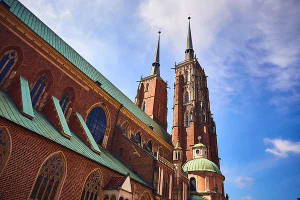 Wroclaw Poland May 2019 Cathedral John Baptist Tumski Island Wroclaw — Stock Photo, Image