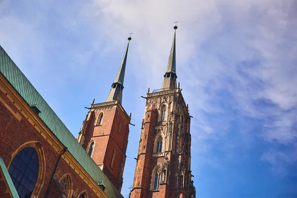 Wroclaw Pologne Mai 2019 Cathédrale Saint Jean Baptiste Sur Île — Photo