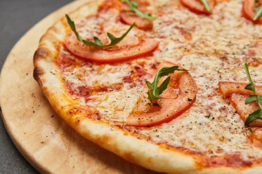 Lezzetli İtalyan Pizza Margarita 'sı.