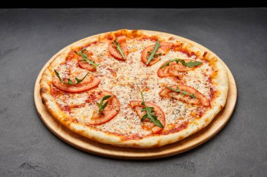 Lezzetli İtalyan Pizza Margarita 'sı.