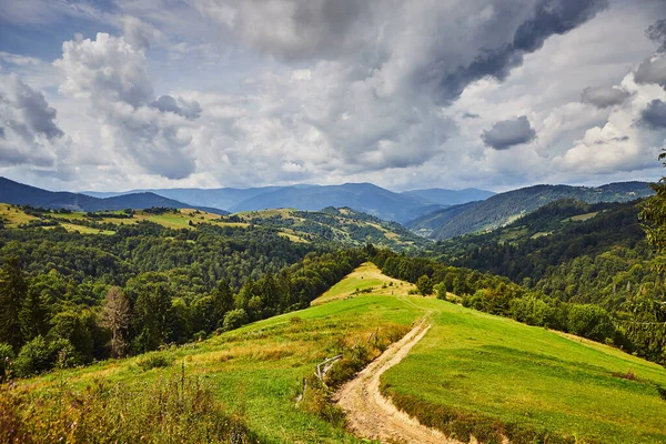 Kilátás Szinnevir Hágóról Kárpátaljai Nemzeti Park Szinnevir Hegységeire Mizhirja Járás — Stock Fotó